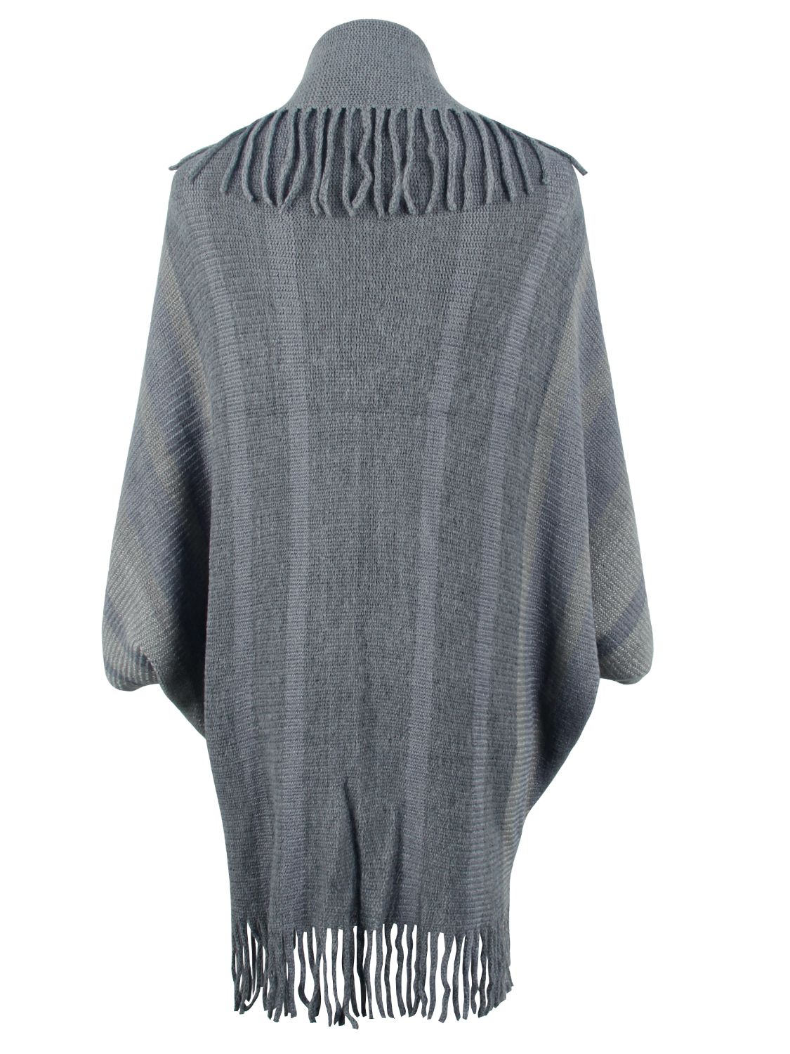 Honeybee Mumford's Fringe Detail Open Front Poncho