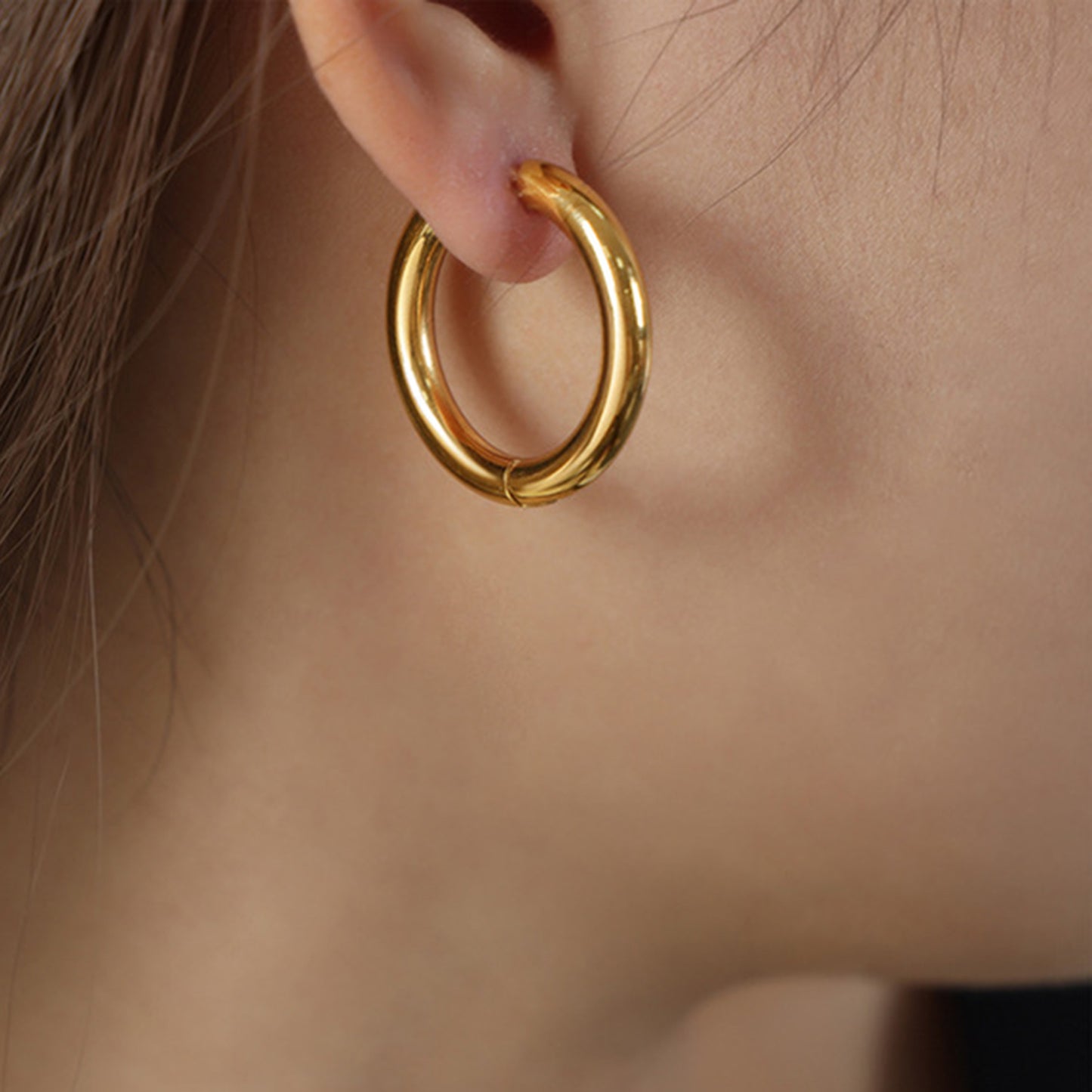 honeybee Mumford's 18K Gold-Plated Huggie Earrings