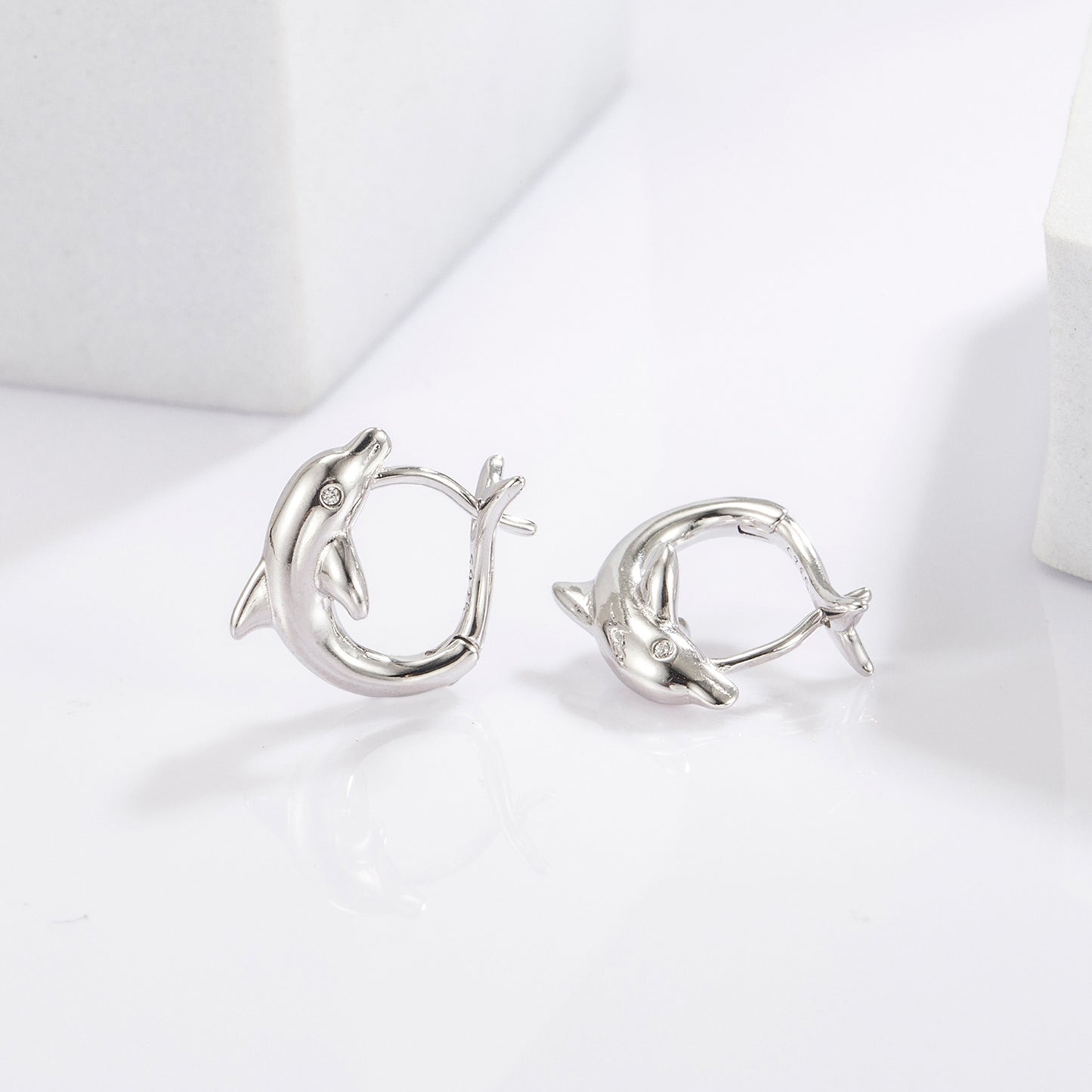 honeybee Mumford's Sterling Silver Dolphin Earrings