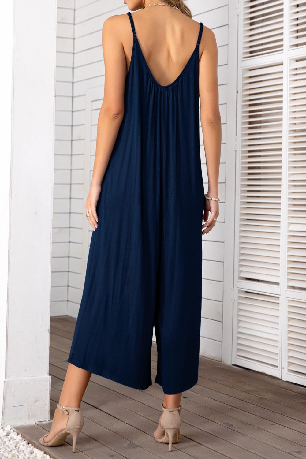 Honeybee Mumford's Spaghetti Strap Scoop Neck Jumpsuit