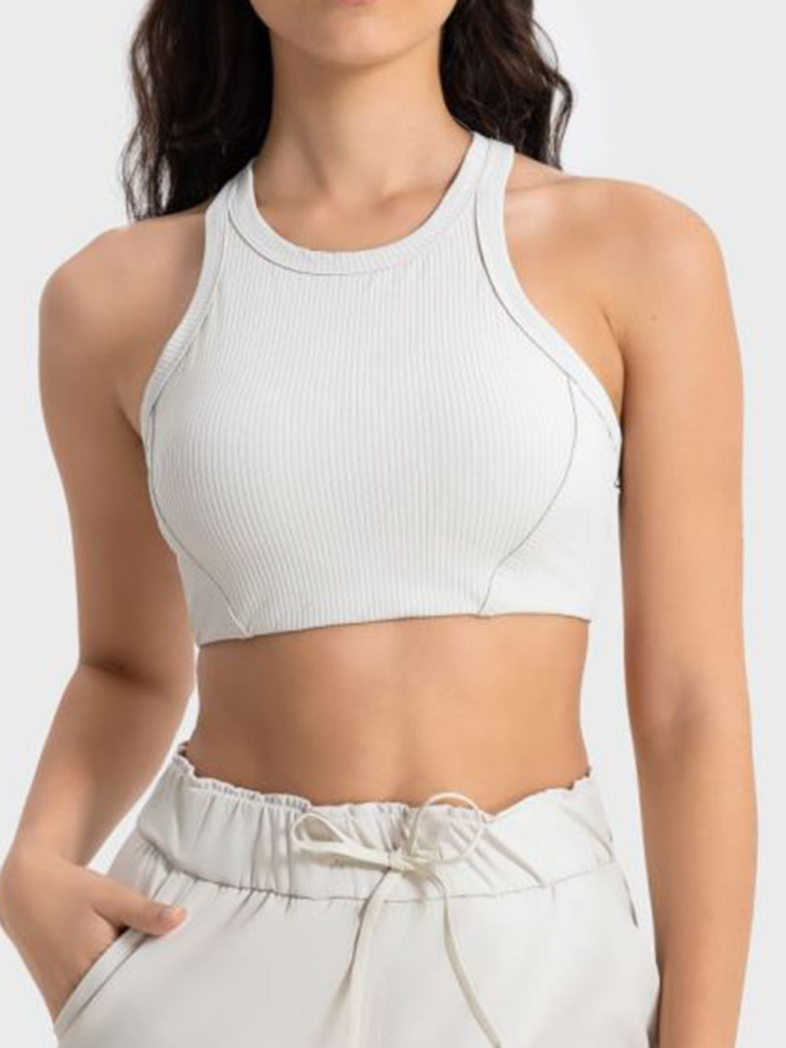 Honeybee Mumford's Wide Strap Cropped Sport Tank