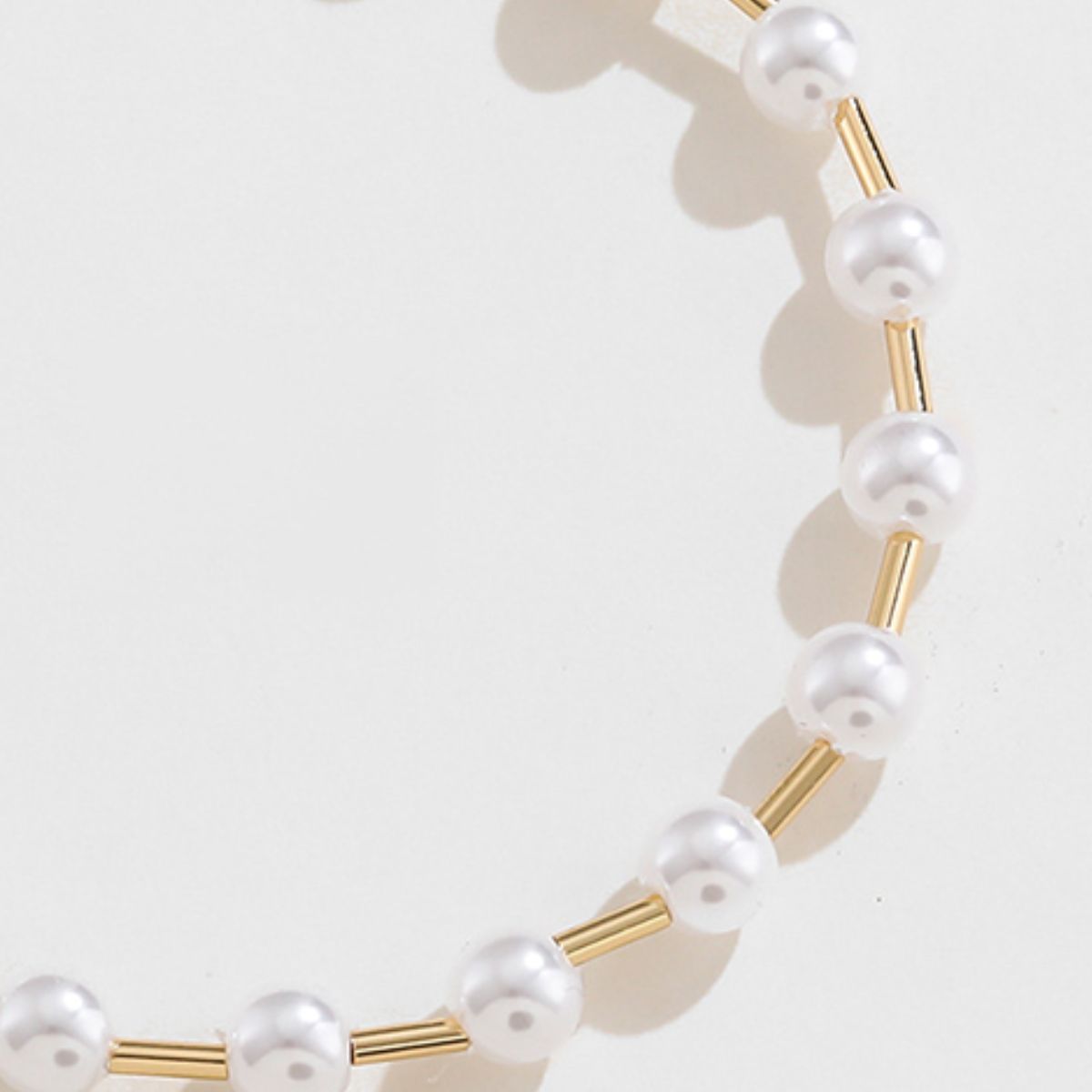 honeybee Mumford's Gold-Plated Pearl Copper Bracelet