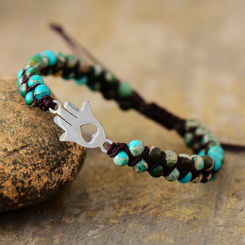 honeybee Mumford's Turquoise Beaded Bracelet