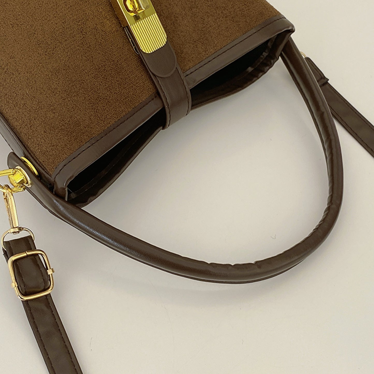 Honeybee Mumford's Leather Bucket Crossbody Bag