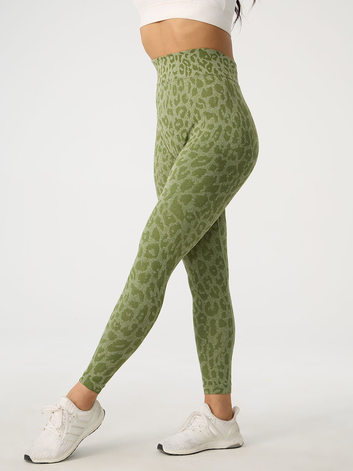 Honeybee Mumford's Leopard High Waist Active Pants