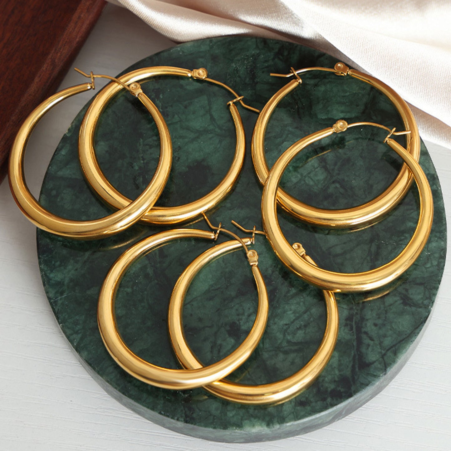 honeybee Mumford's 18K Gold-Plated Hoop Earrings