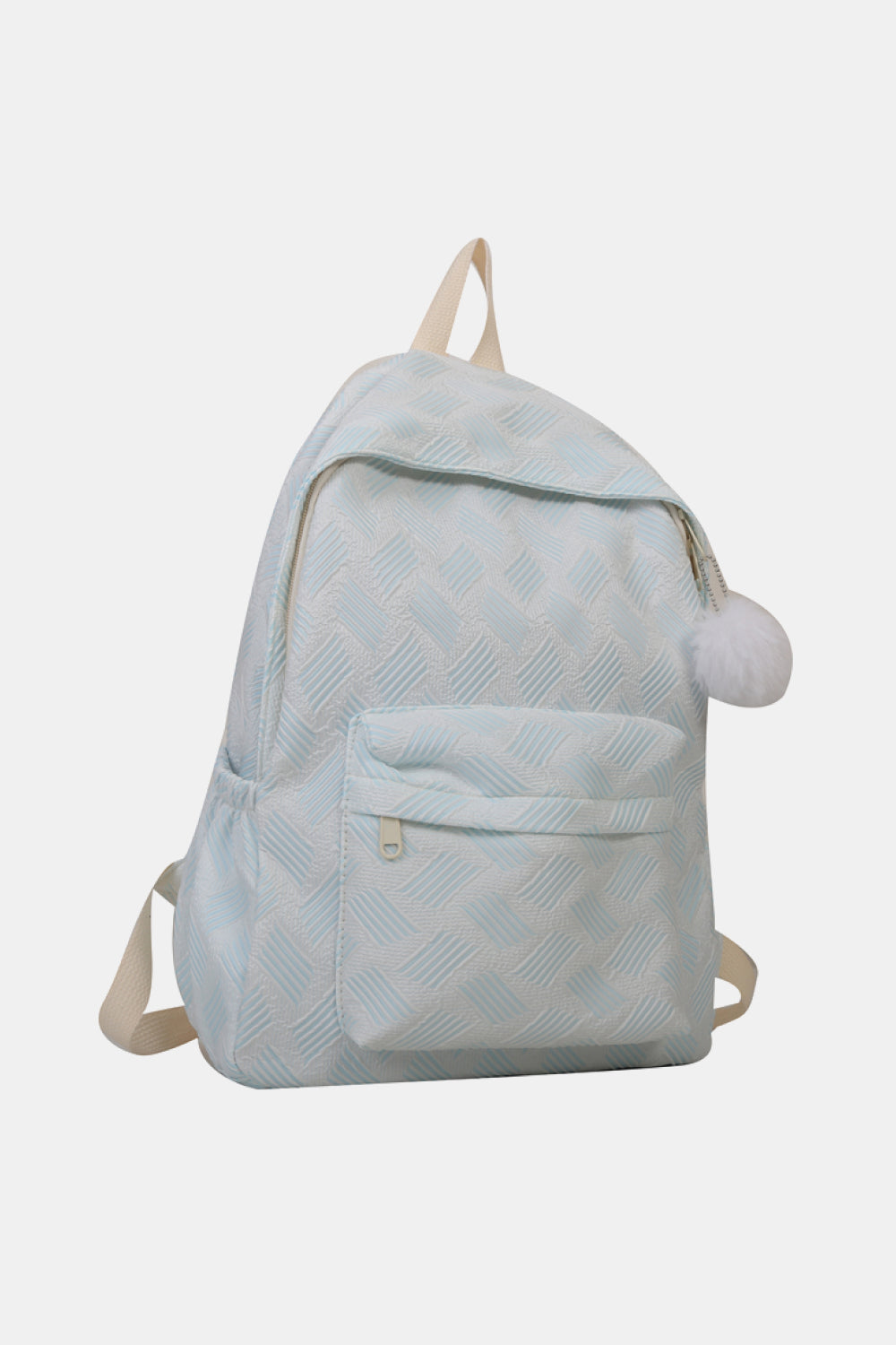 honeybee Mumford's Printed Polyester Large Backpack (Fluffy Ball Included)