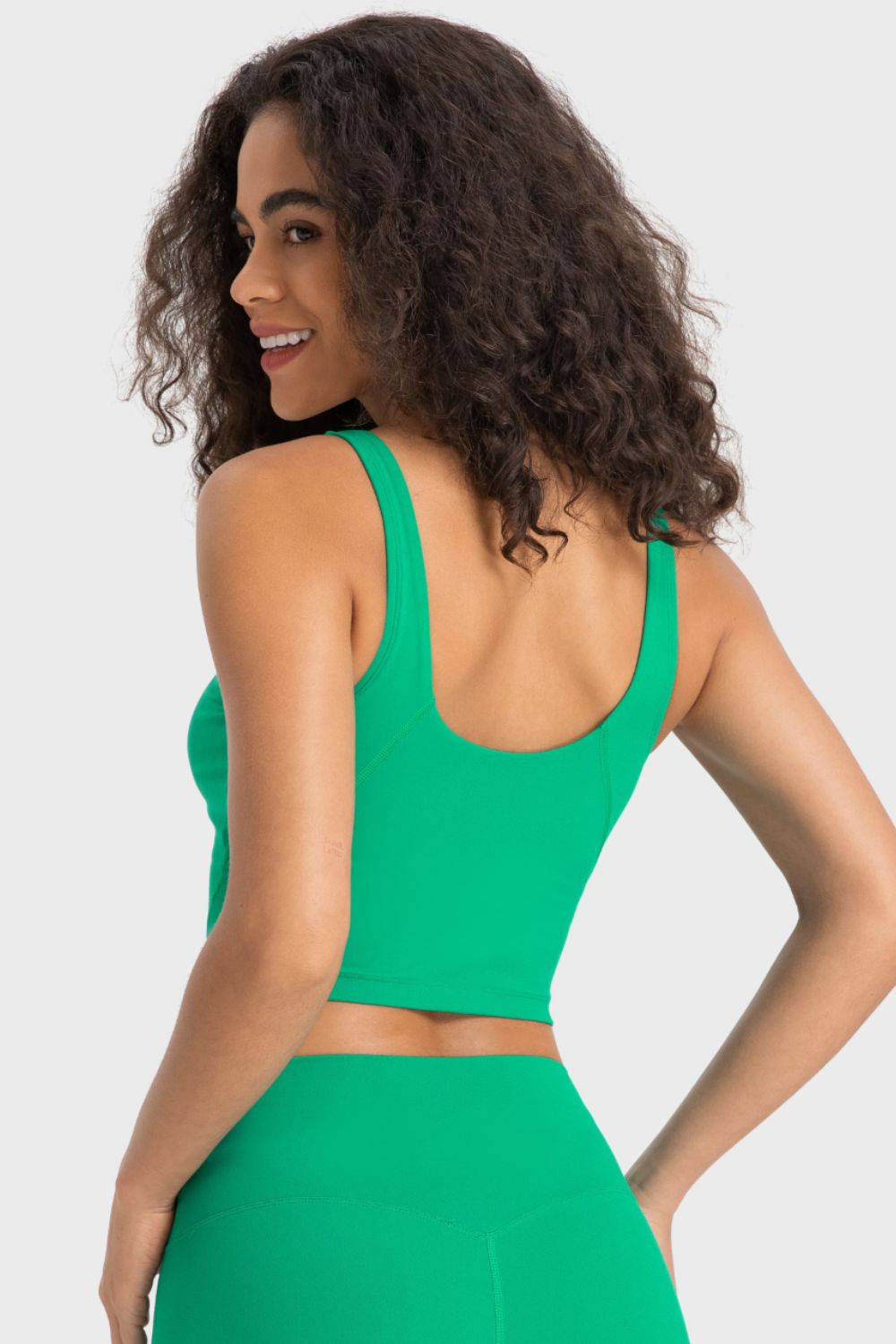 Honeybee Mumford's Deep V-Neck Crop Sports Bra