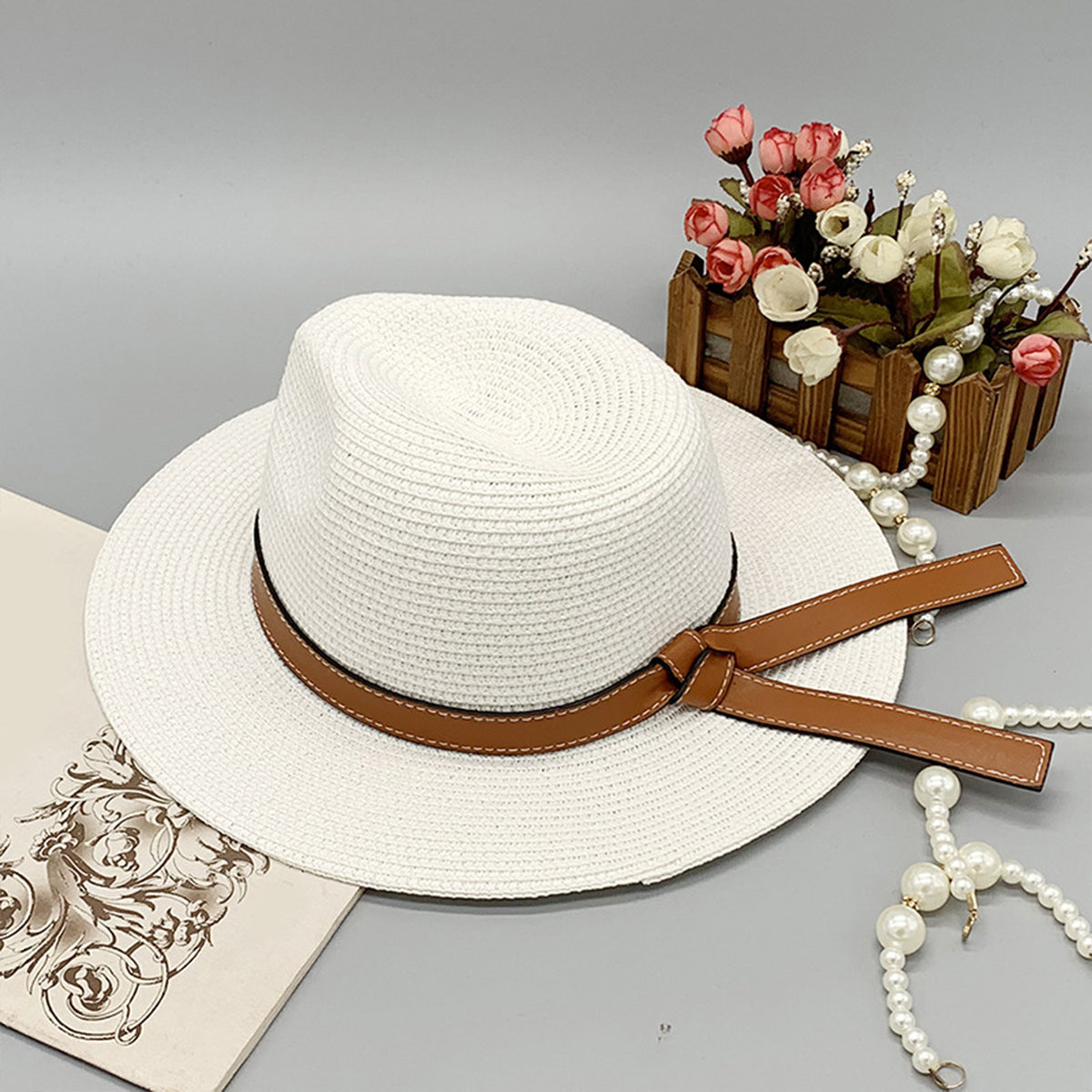 Honeybee Mumford's Wide Brim Paper Braided Hat