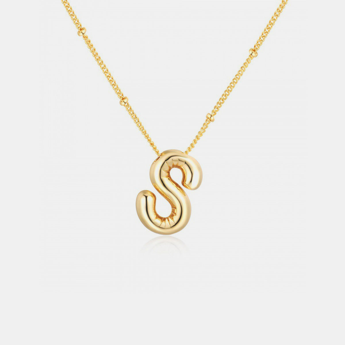 Honeybee Mumford's Gold-Plated Letter Pendant Necklace