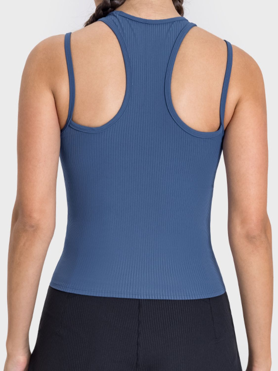 Honeybee Mumford's Cutout Round Neck Racerback Active Tank