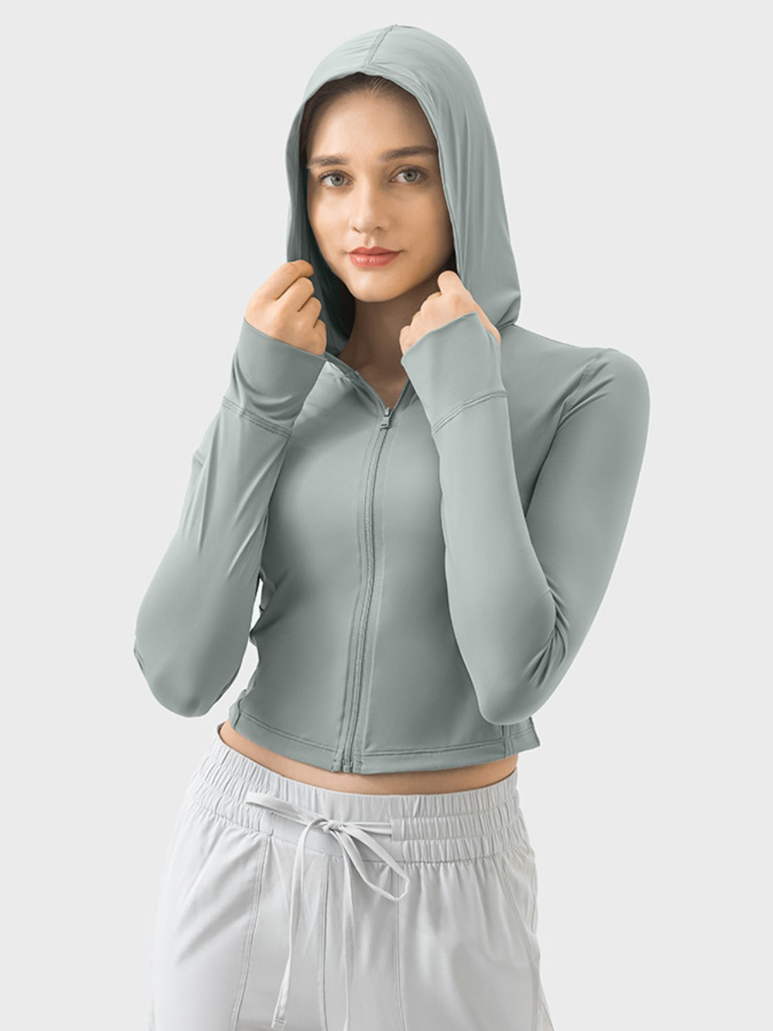 Honeybee Mumford's Zip Up Hooded Long Sleeve Active Outerwear