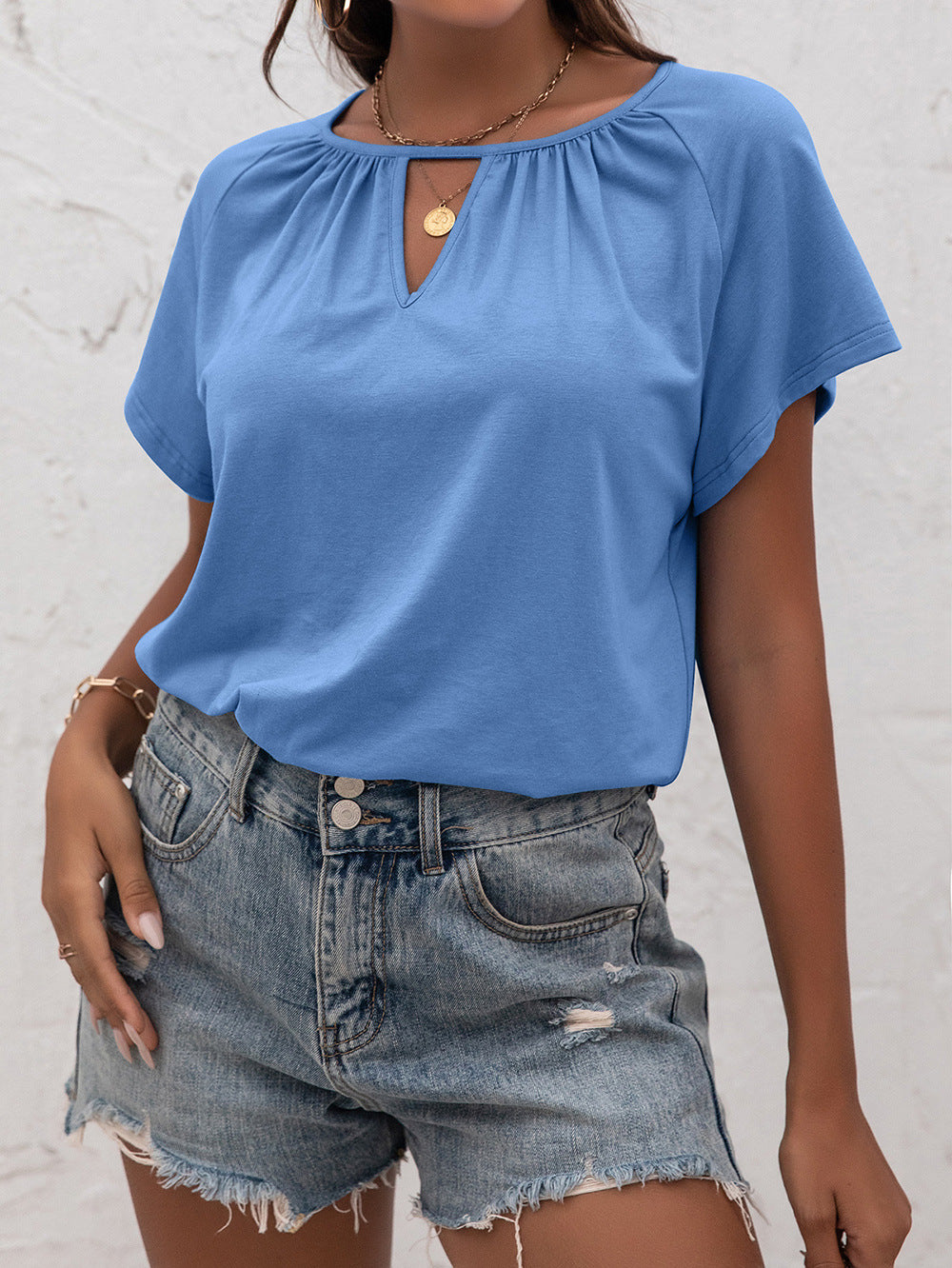 Honeybee Mumford's Cutout Round Neck T-Shirt