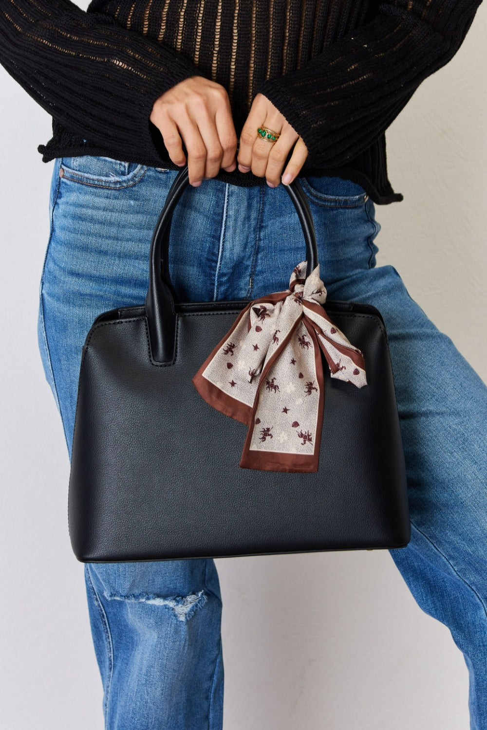 Honeybee Mumford's Leather Handbag