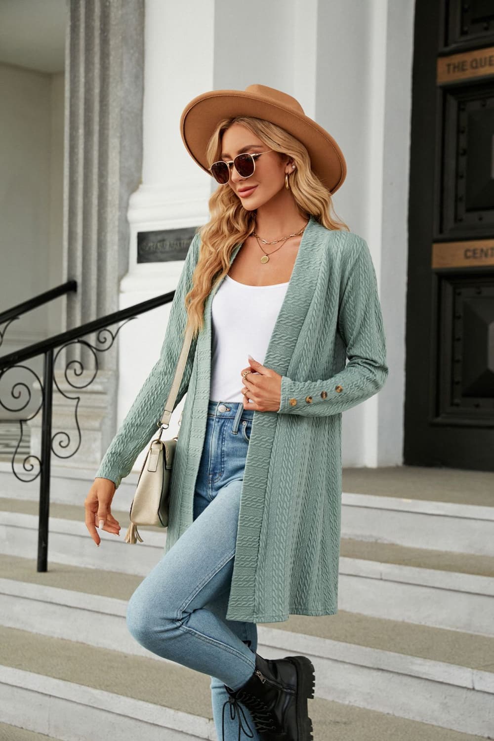 Honeybee Mumford's Long Sleeve Open Front Cardigan