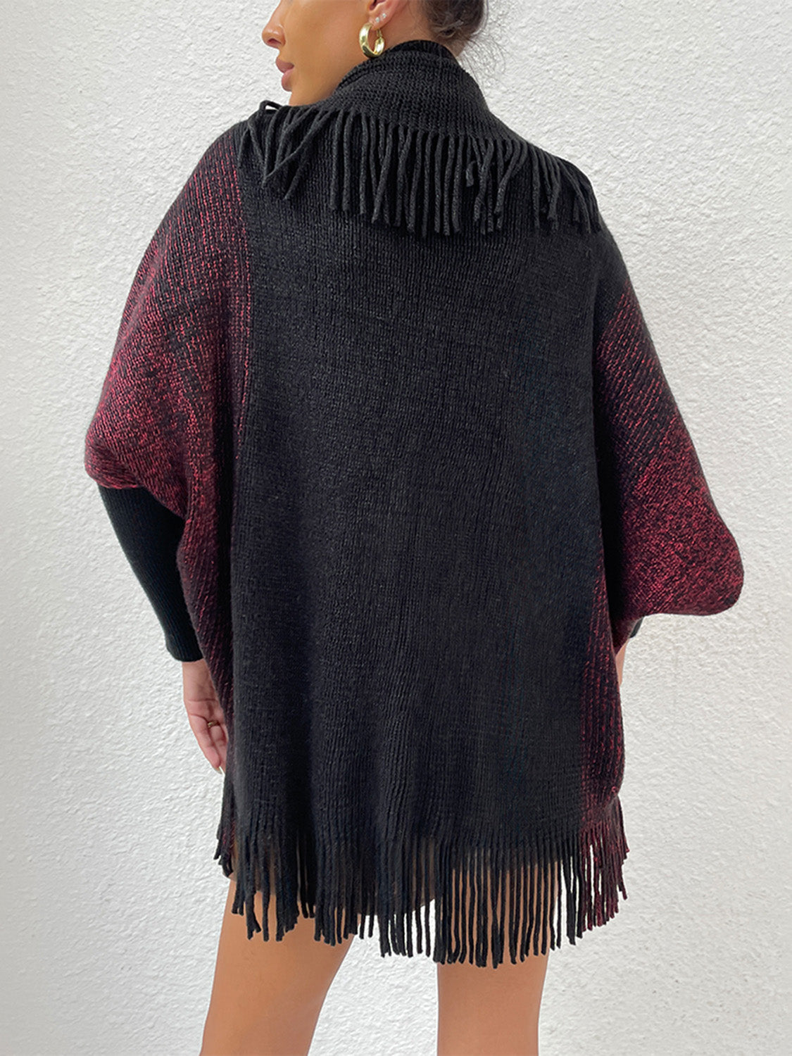 Honeybee Mumford's Fringe Detail Long Sleeve Cardigan