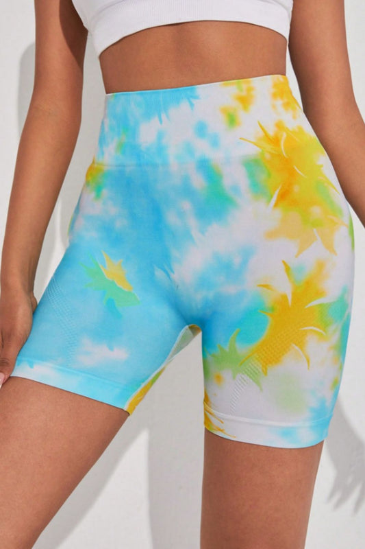 Honeybee Mumford's Tie-Dye Wide Waistband Sports Shorts