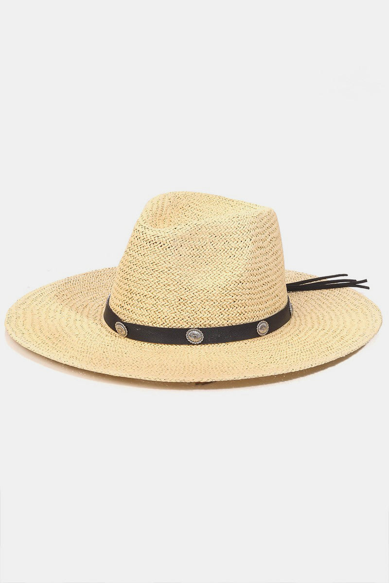 Honeybee Mumford's Belt Strap Straw Hat