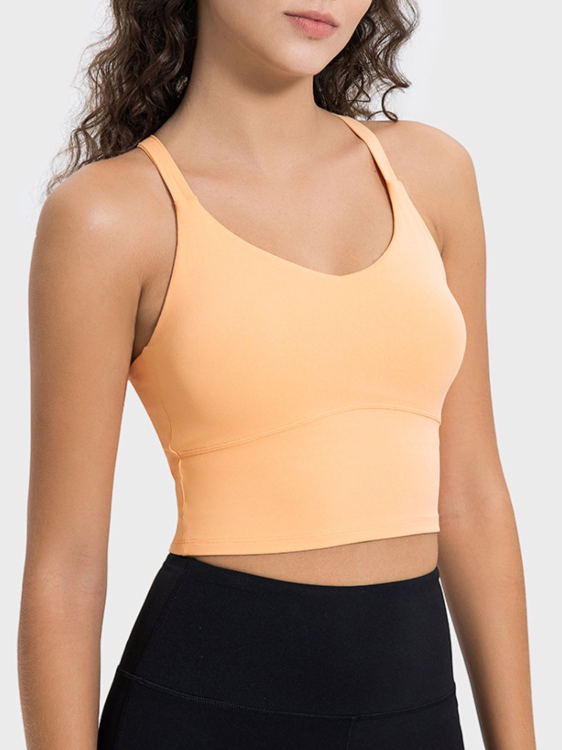 Honeybee Mumford's Crisscross Round Neck Active Tank