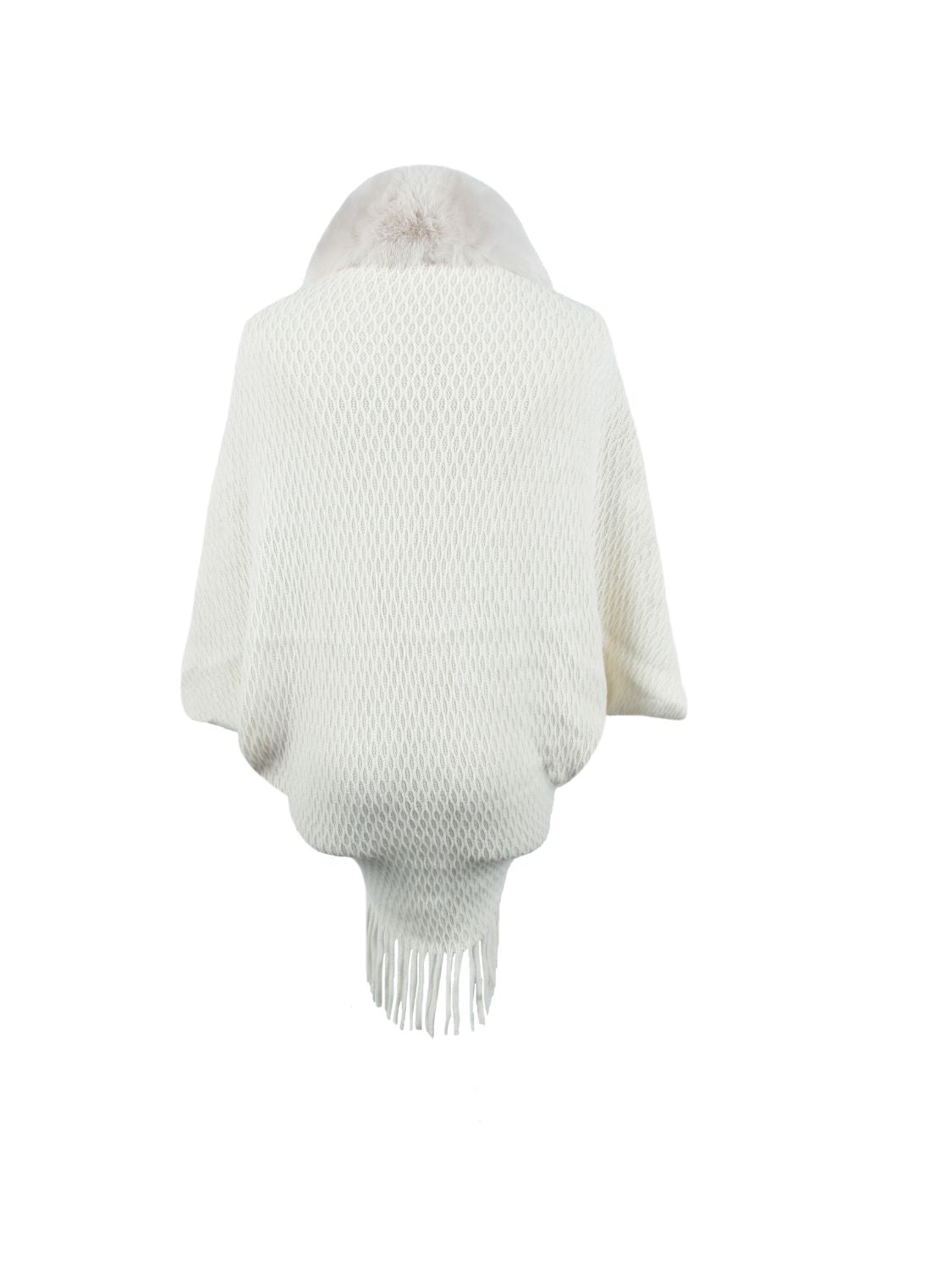 Honeybee Mumford's Open Front Fringe Hem Poncho