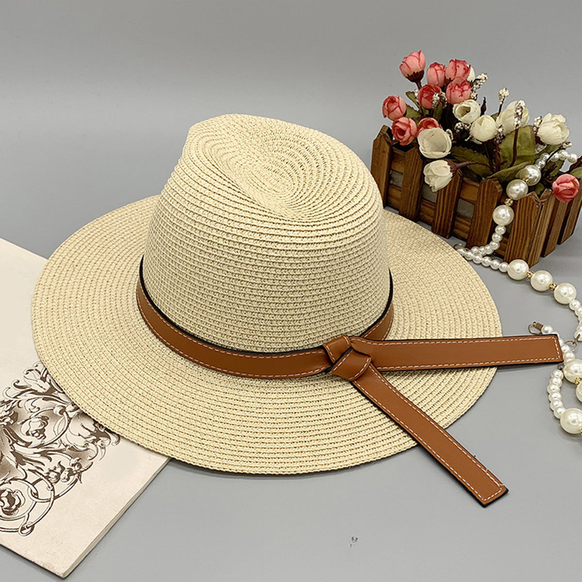 Honeybee Mumford's Wide Brim Paper Braided Hat