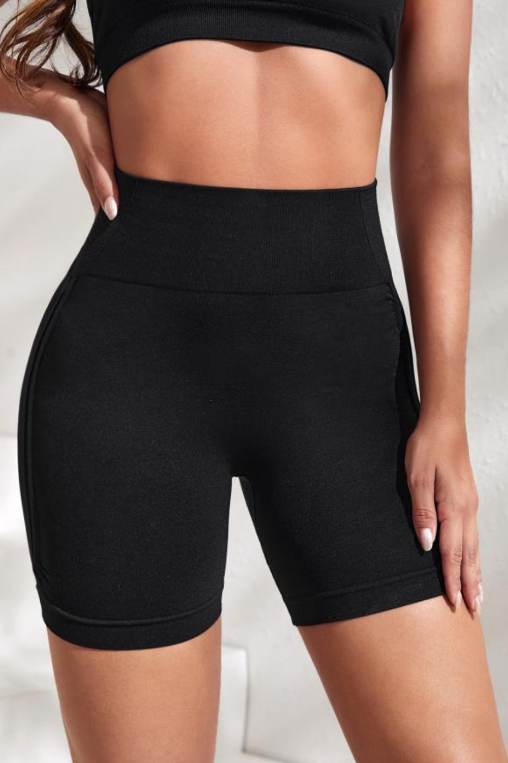 Honeybee Mumford's Slim Fit High Waistband Active Shorts