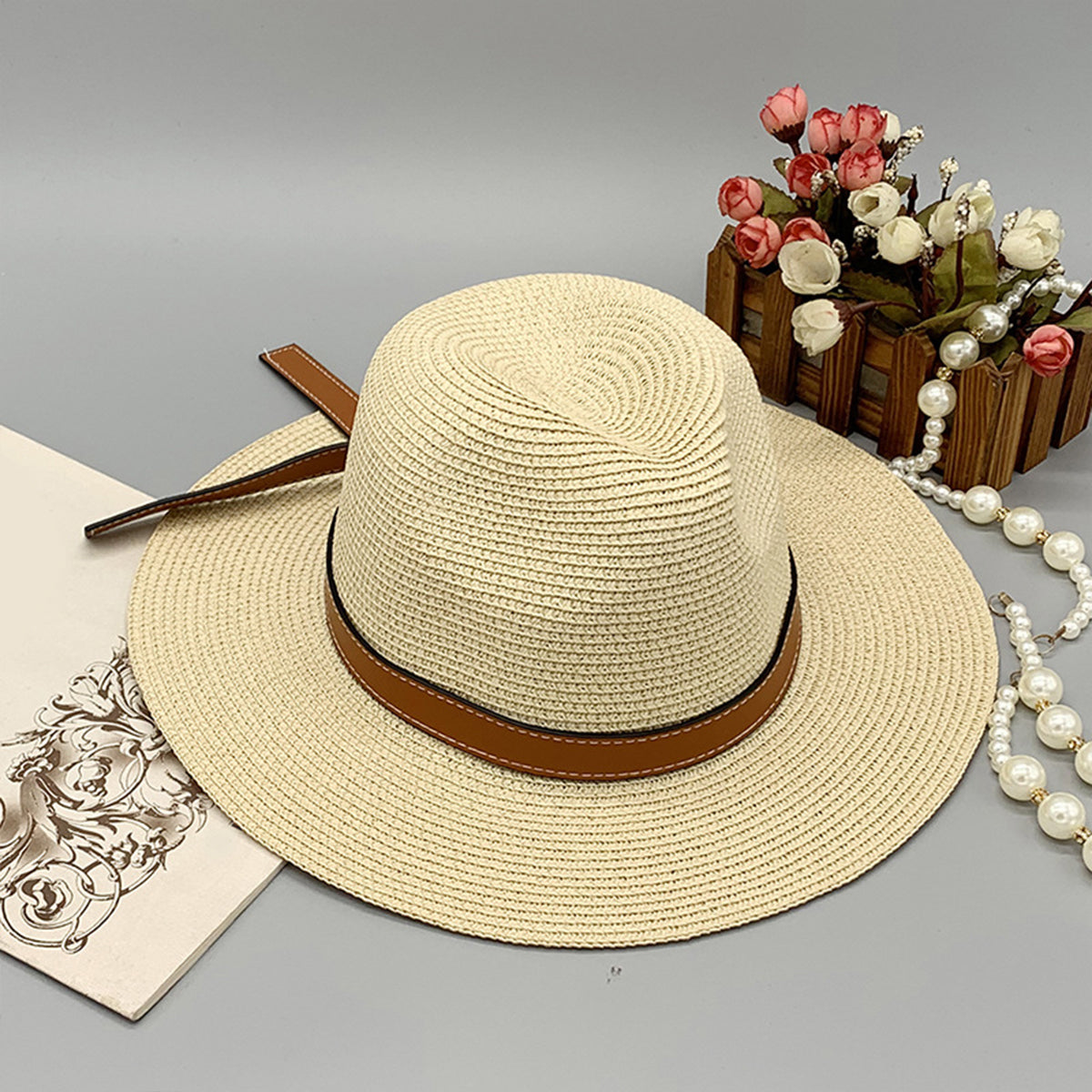 Honeybee Mumford's Wide Brim Paper Braided Hat