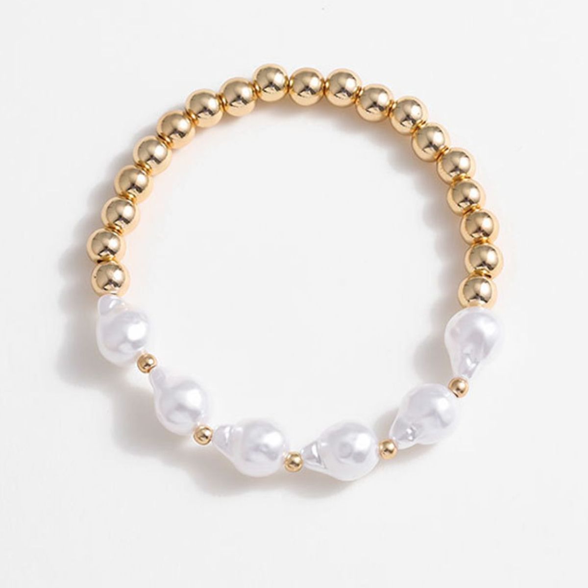 honeybee Mumford's Gold-Plated Alloy Bead Bracelet