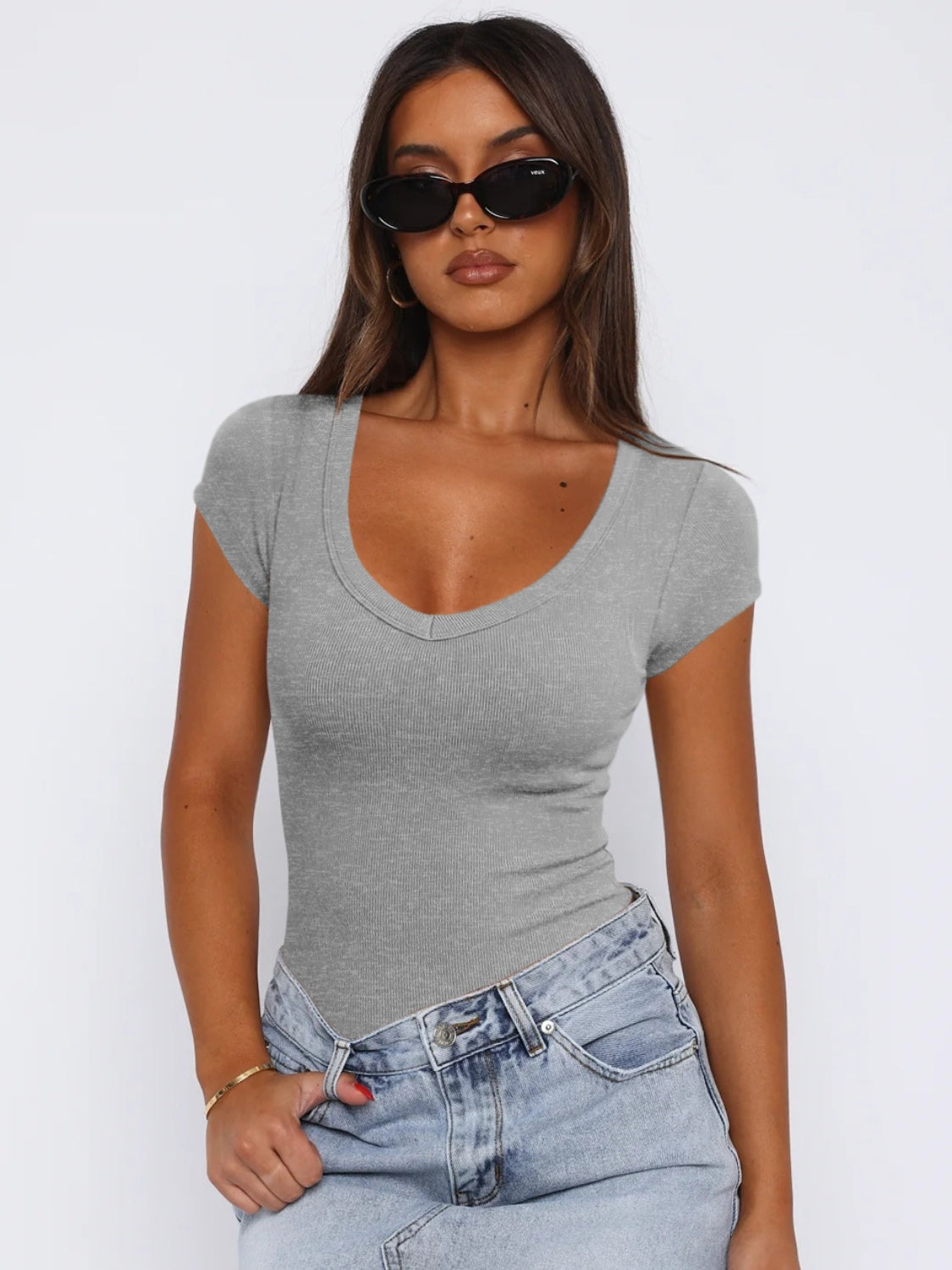 Honeybee Mumford's Scoop Neck Cap Sleeve T-Shirt