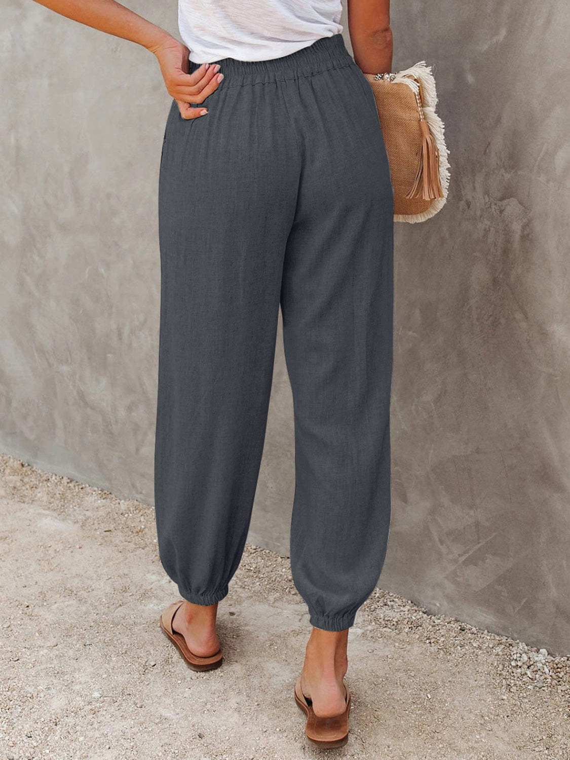 Honeybee Mumford's High Waist Cropped Pants