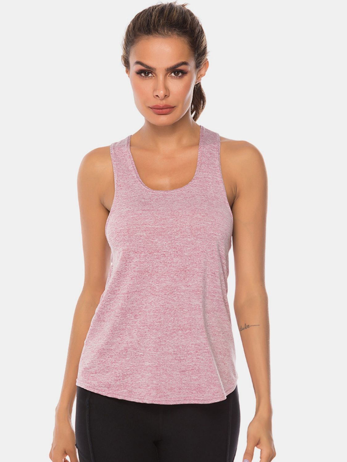 Honeybee Mumford's Full Size Scoop Neck Wide Strap Active Tank