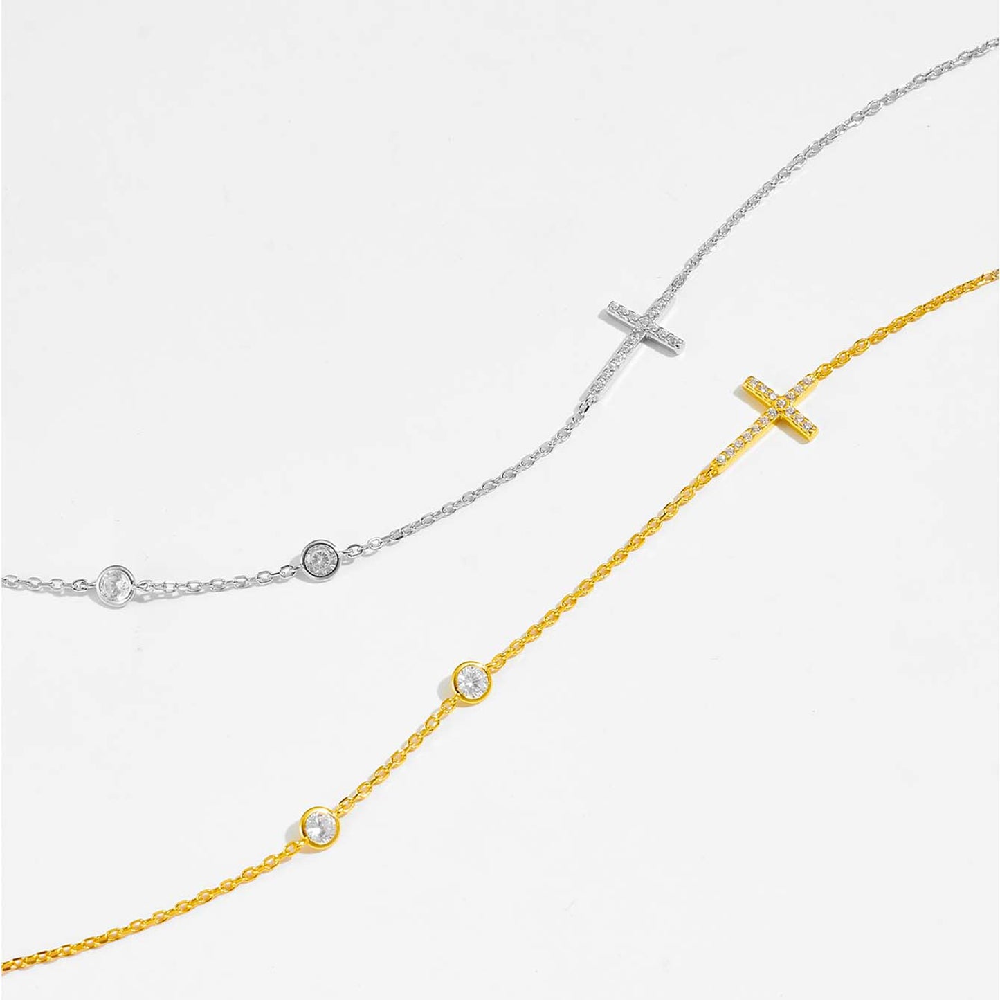 Honeybee Mumford's Sterling Silver Cross Necklace