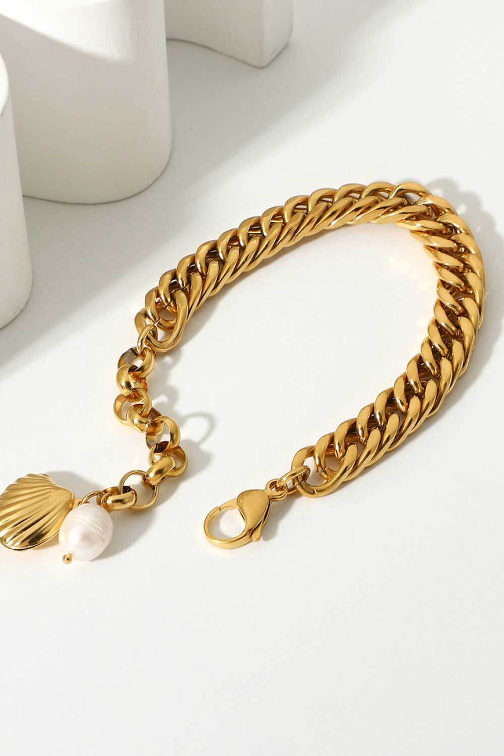 honeybee Mumford's 18K Gold-Plated Curb Chain Bracelet