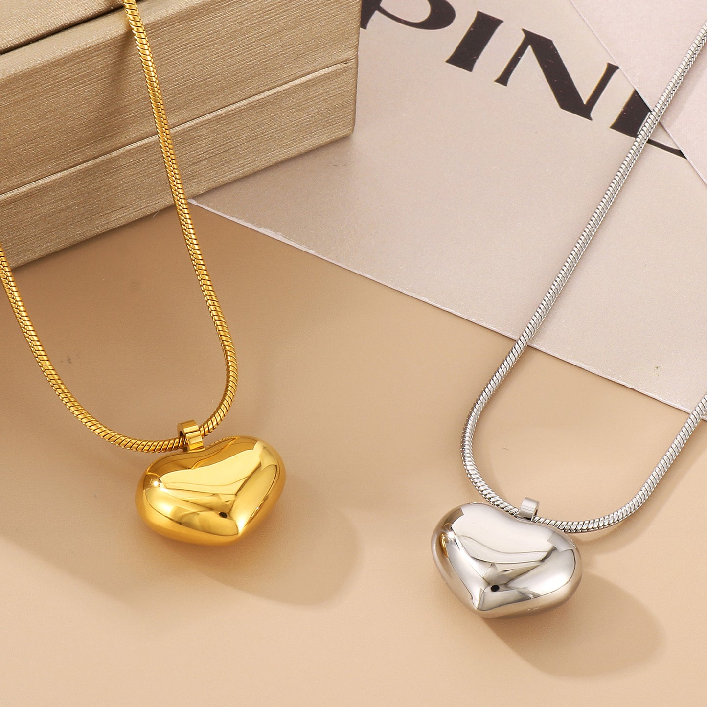 Honeybee Mumford's Heart Pendant Necklace