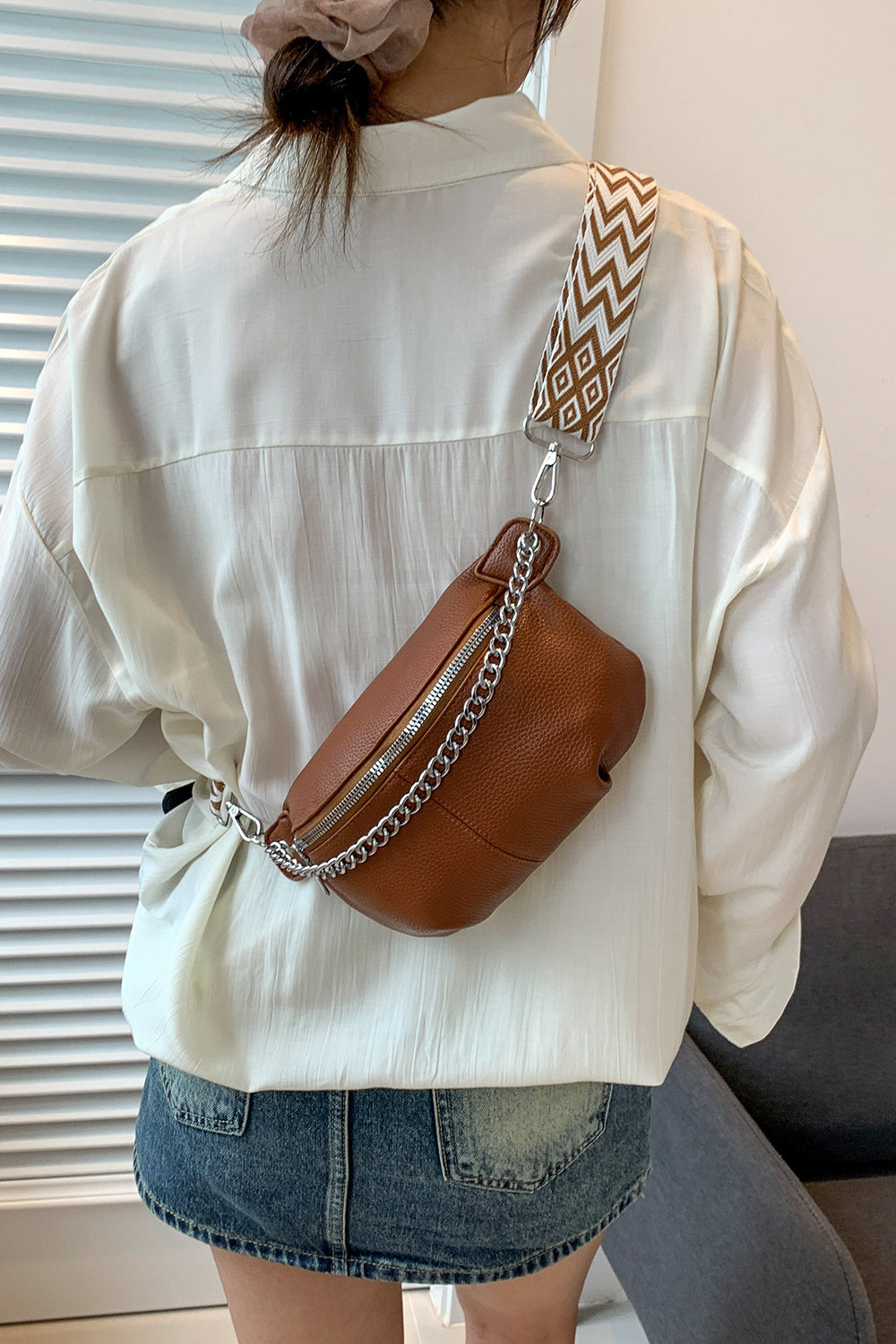 honeybee Mumford's Leather Sling Bag