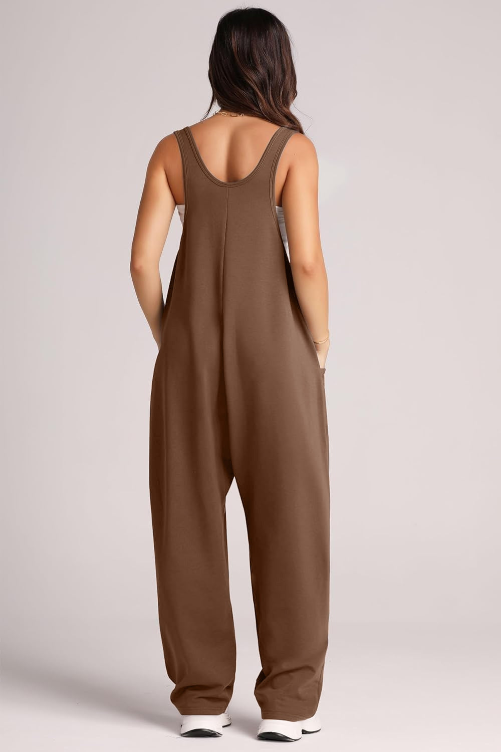 Honeybee Mumford's Wide Strap Jumpsuit with Pockets