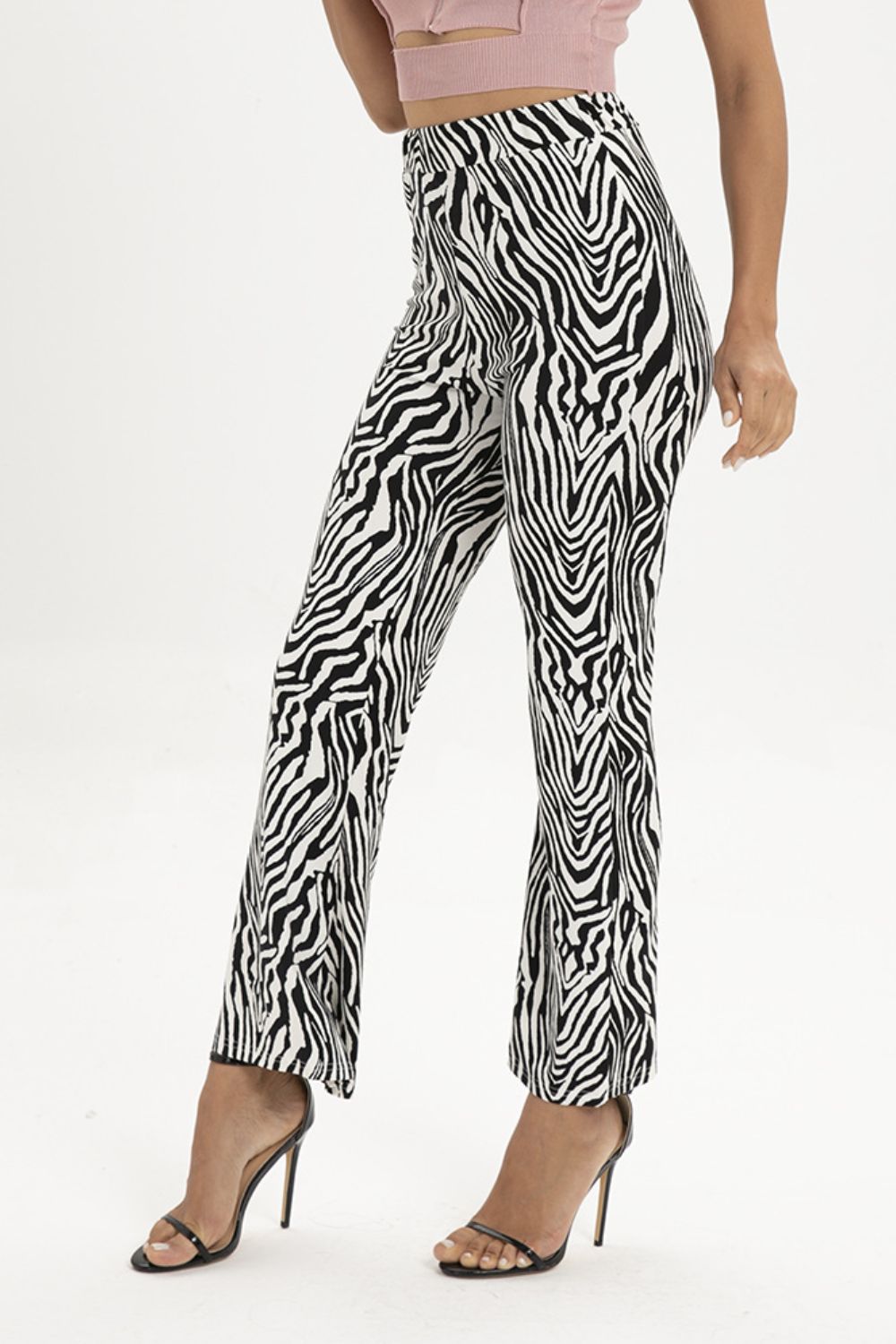 Honeybee Mumford's Zebra Print Straight Leg Pants