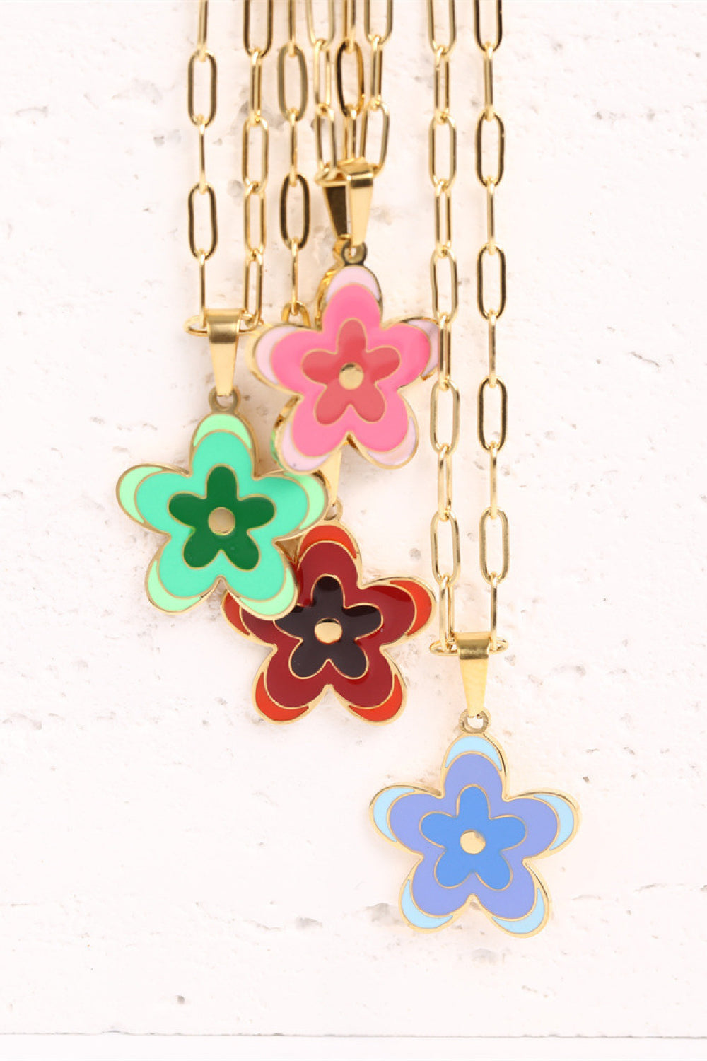 honeybee Mumford's Flower Pendant Necklace