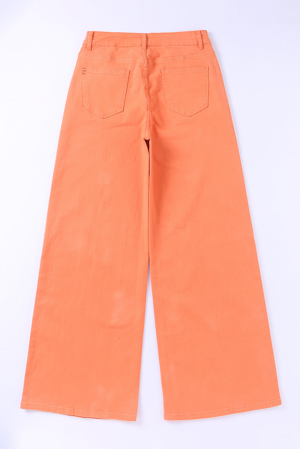 Honeybee Mumford's Orange Acid Wash High Waist Wide Leg Jeans