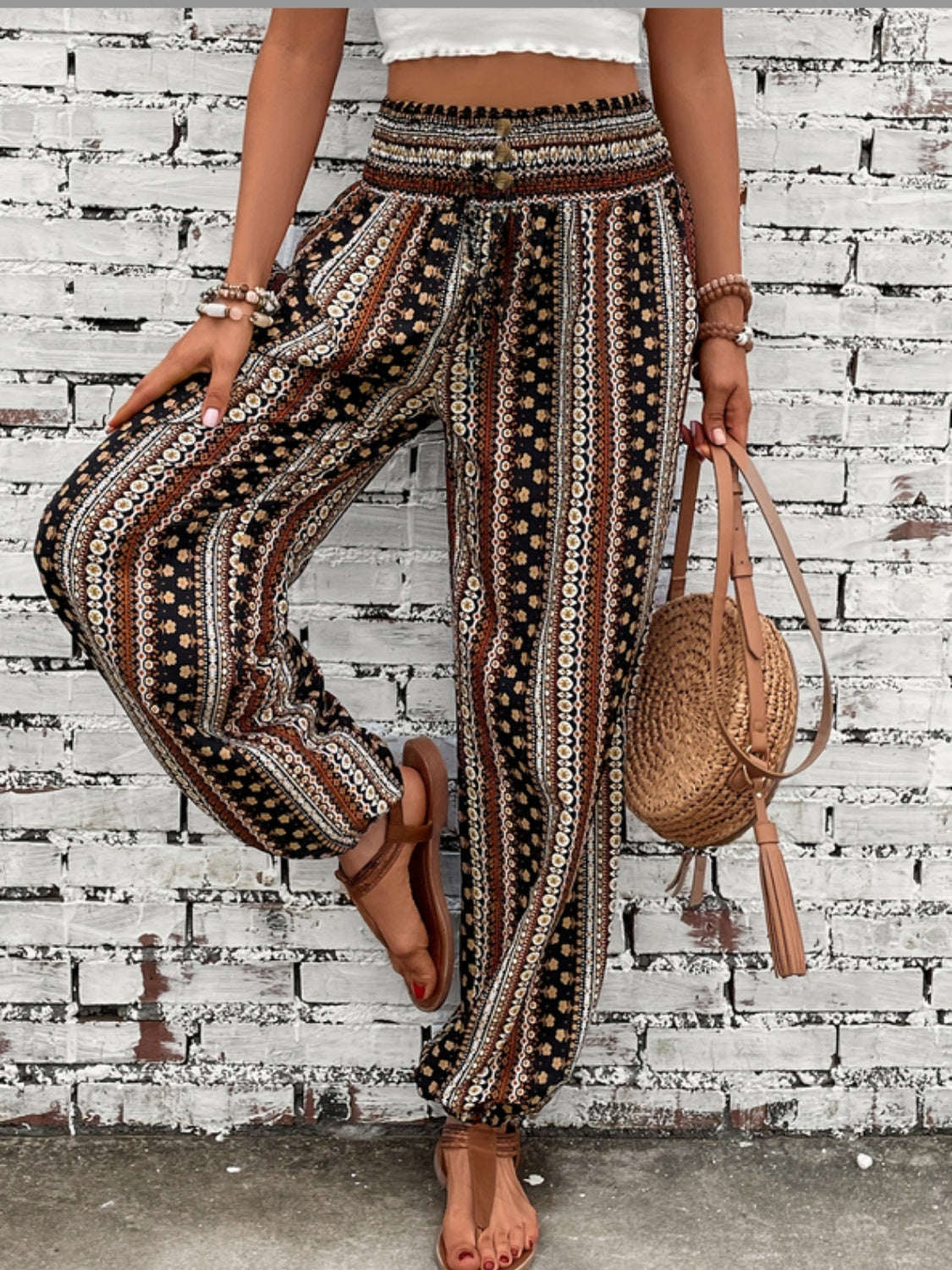 Honeybee Mumford's Printed High Waist Pants