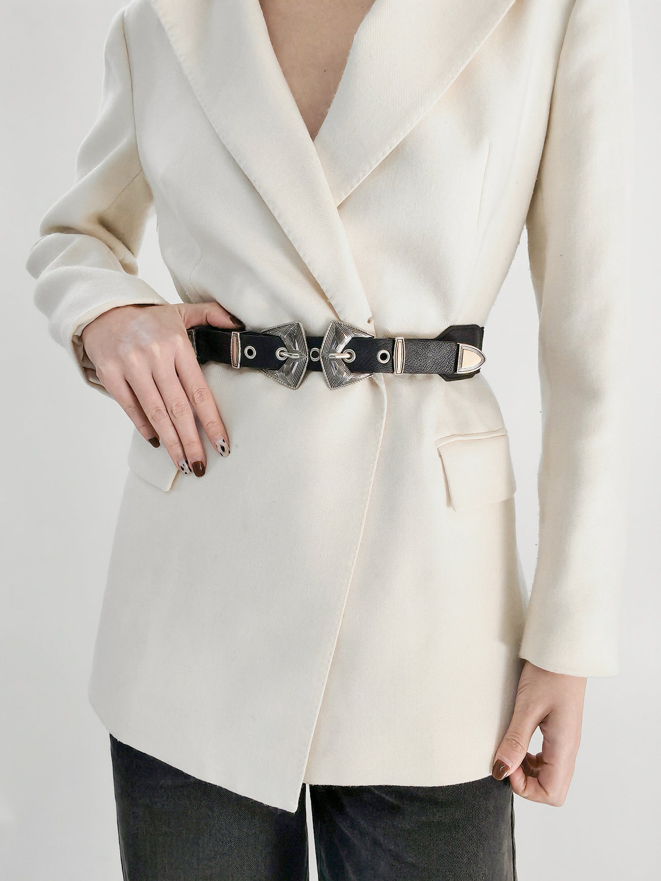 Honeybee Mumford's Double Buckle Leather Belt