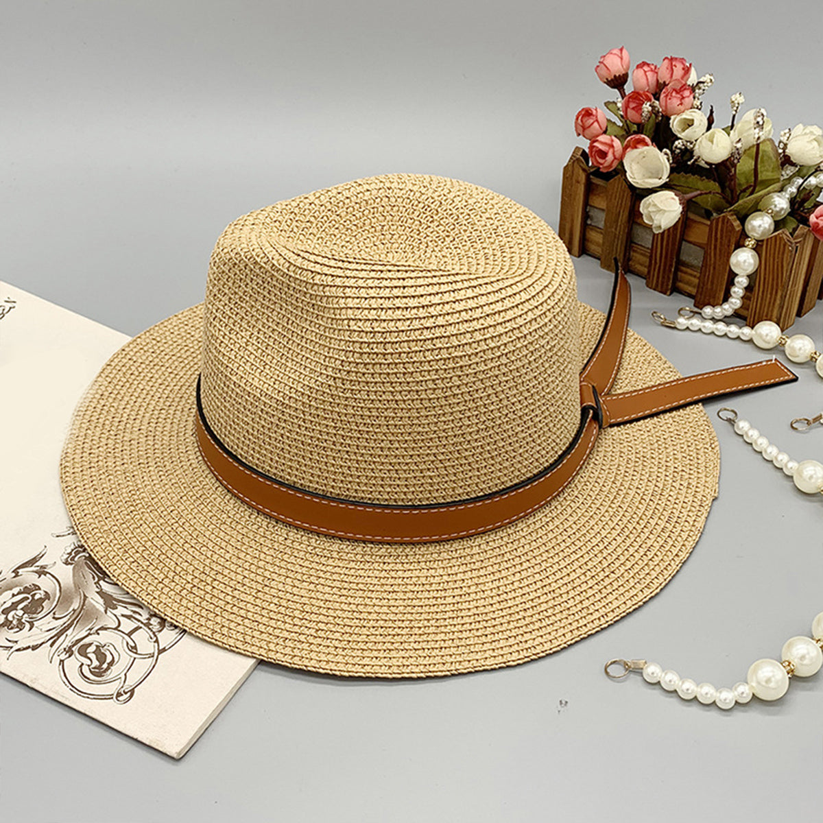 Honeybee Mumford's Wide Brim Paper Braided Hat