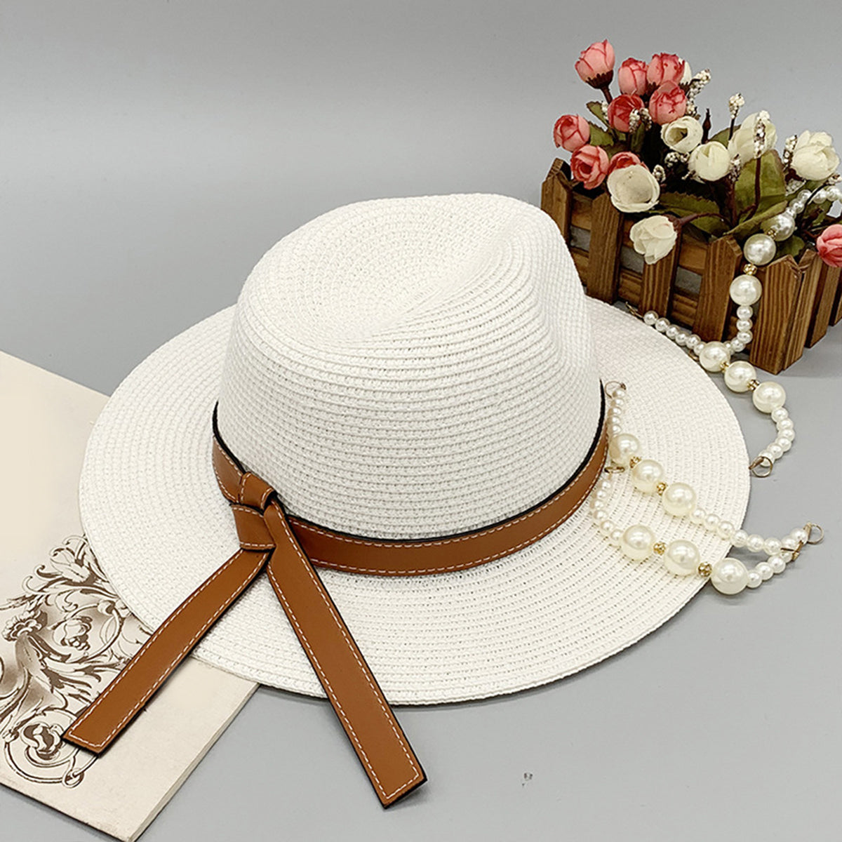 Honeybee Mumford's Wide Brim Paper Braided Hat