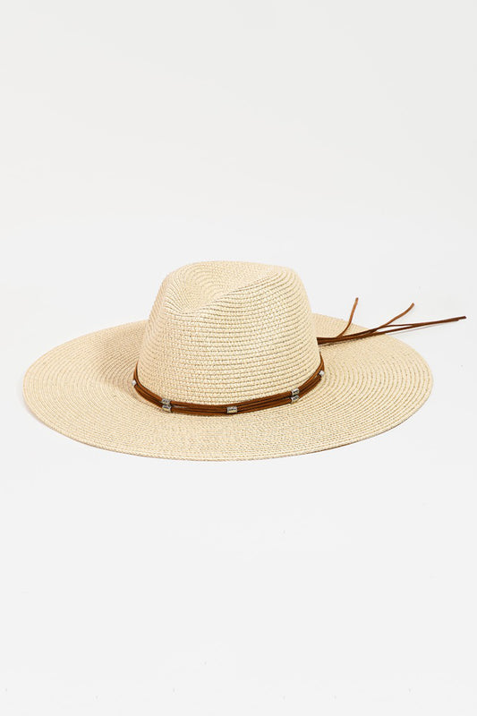 Honeybee Mumford's Rope Strap Wide Brim Weave Hat