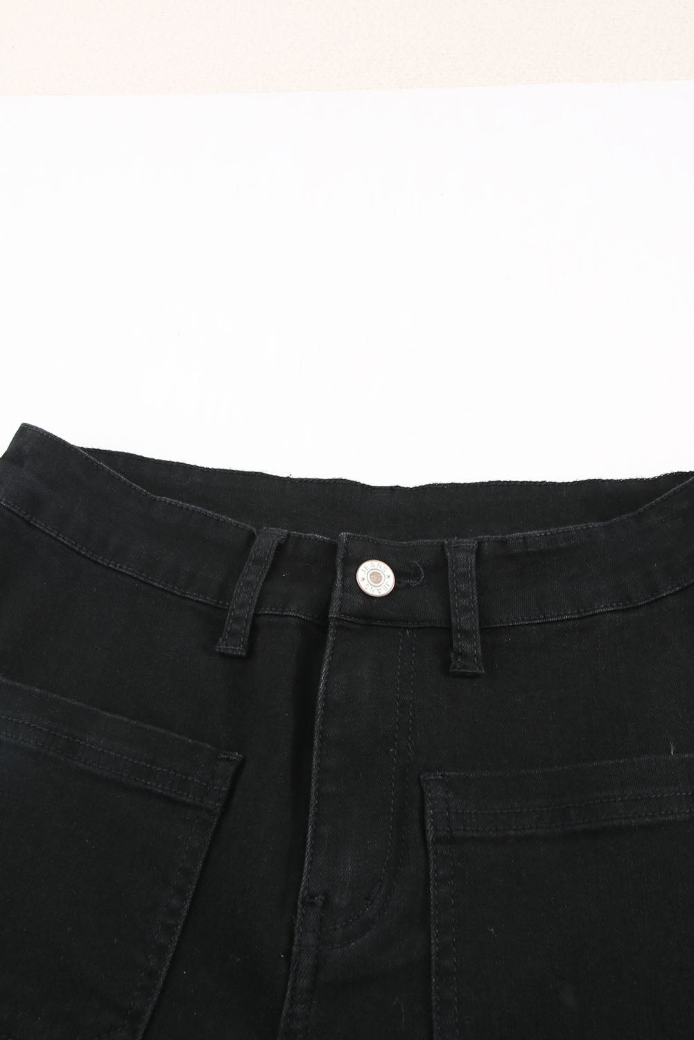 Honeybee Mumford's Black Vintage Casual Pocket Flared Jeans