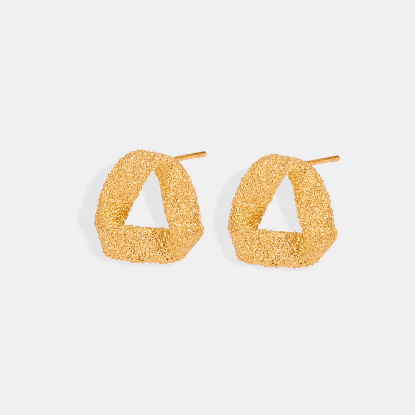 honeybee Mumford's Gold-Plated Geometric Stud Earrings