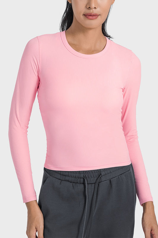 Honeybee Mumford's Round Neck Long Sleeve Sports Top