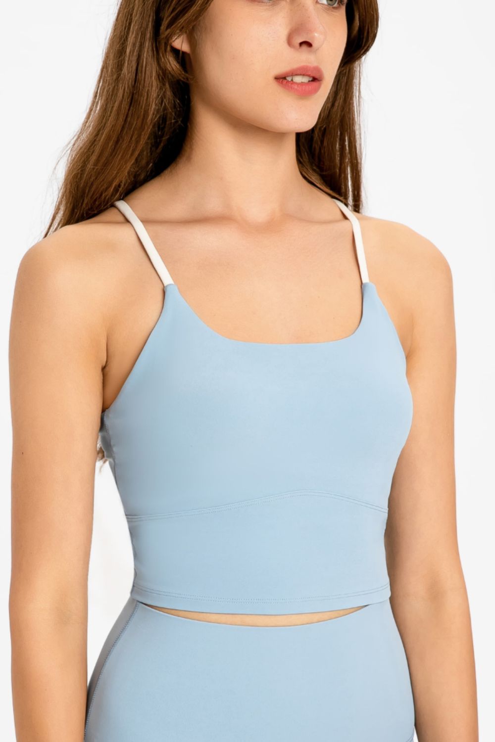 Honeybee Mumford's Crisscross Back Scoop Neck Sports Cami