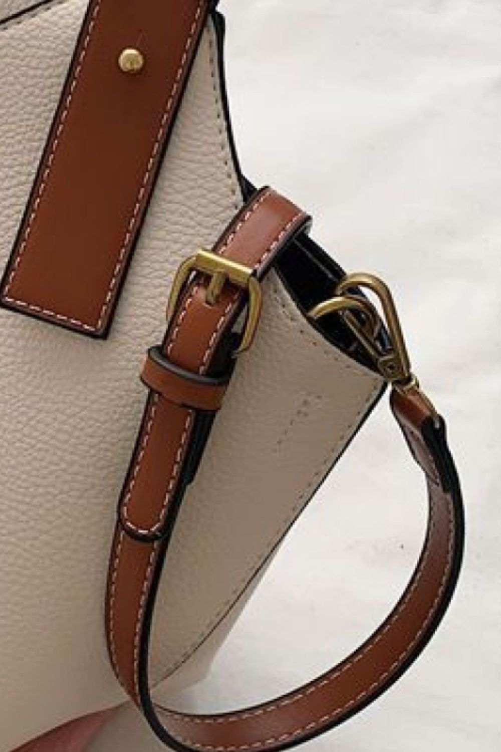 honeybee Mumford's Leather Bucket Bag