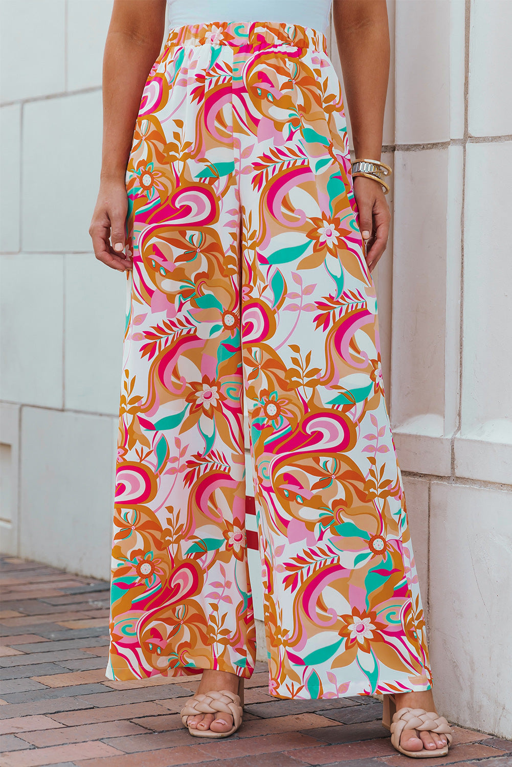 Honeybee Mumford's Floral Wide Leg Pants